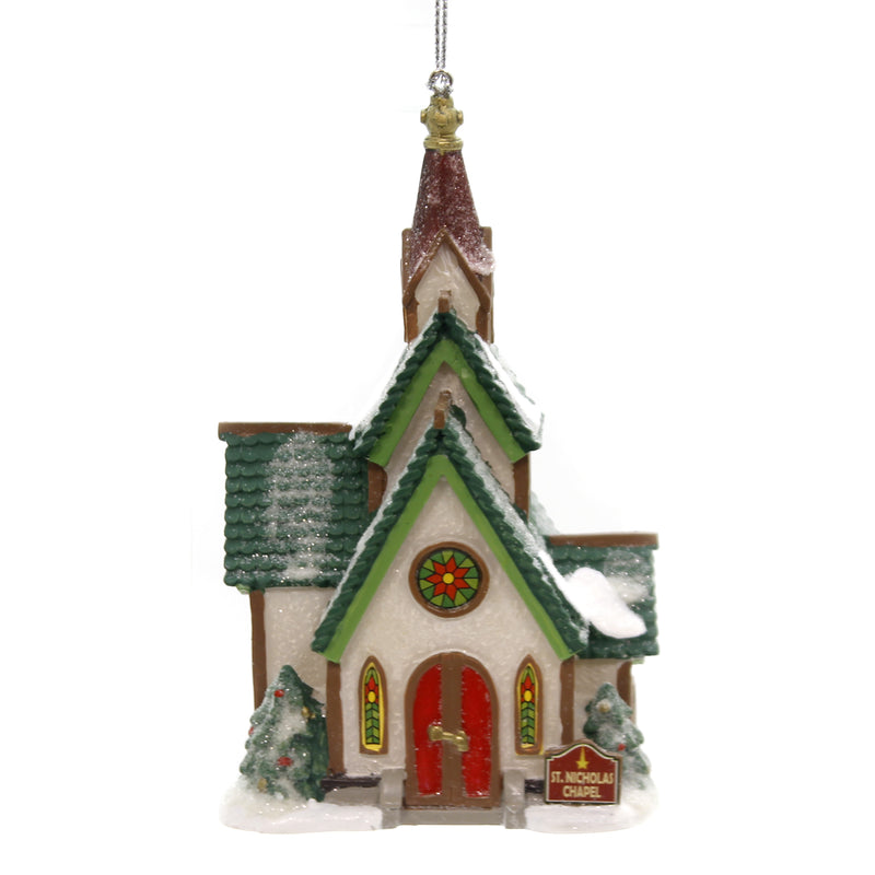 Holiday Ornaments St. Nicholas Chapel North Pole Department 56 6002252 (39235)