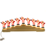 Jolly Santas Candolier - One Candolier 6.5 Inch, Plastic - Electric 9 Lamp Christmas 4027594 (39317)