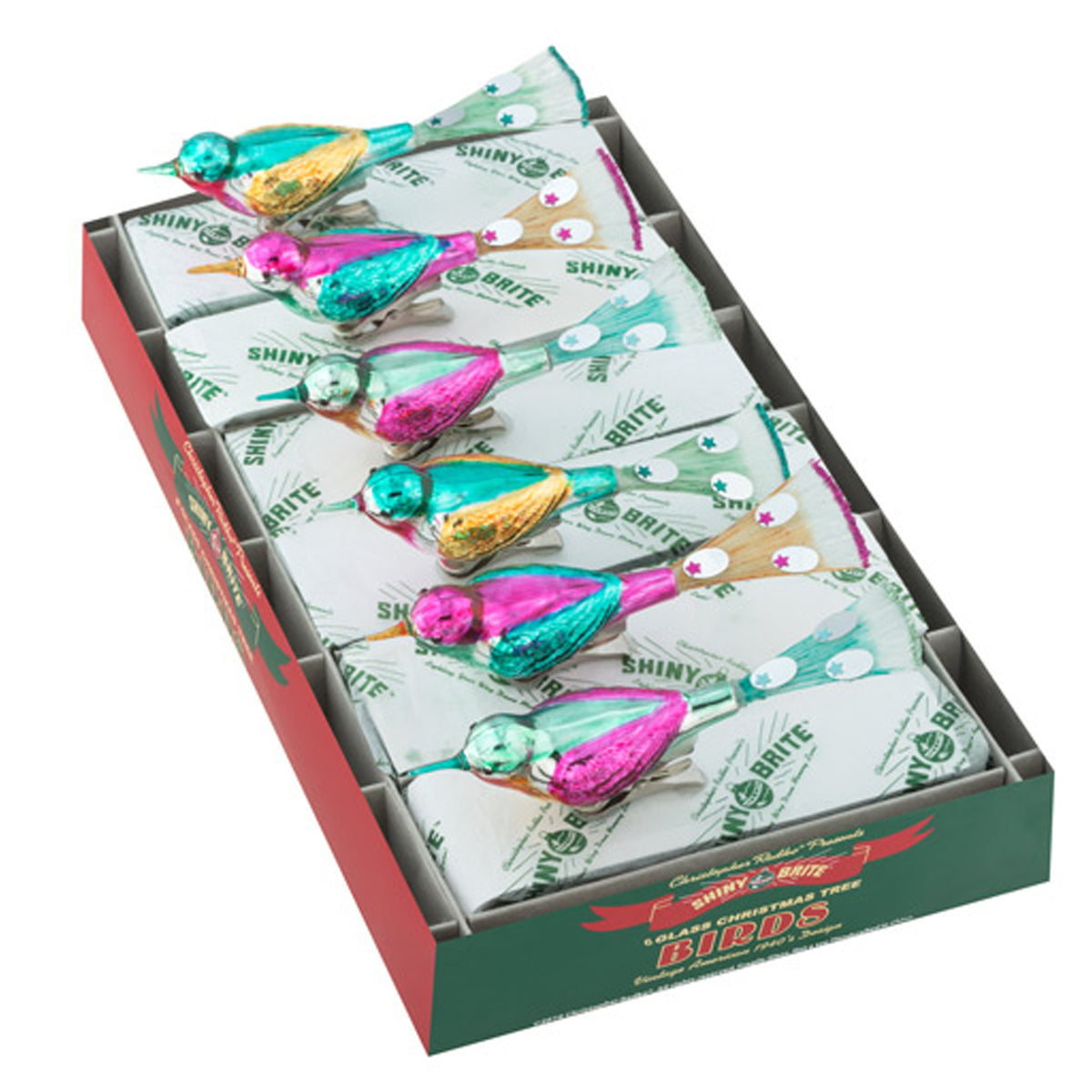 Christopher Radko Vc Bird Clips - - SBKGifts.com