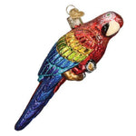 Old World Christmas Tropical Parrot - One Ornament 1.75 Inch, Glass - Talk Brightly Colored Plumage 16117 (39374)