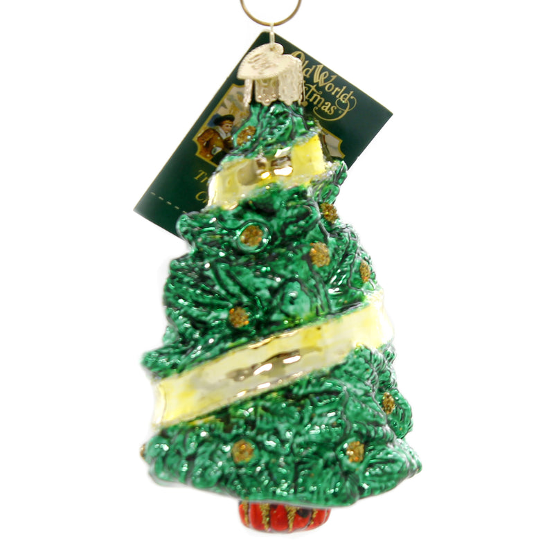 Old World Christmas Support Our Troops Glass Yellow Ribbon 48038 (39377)