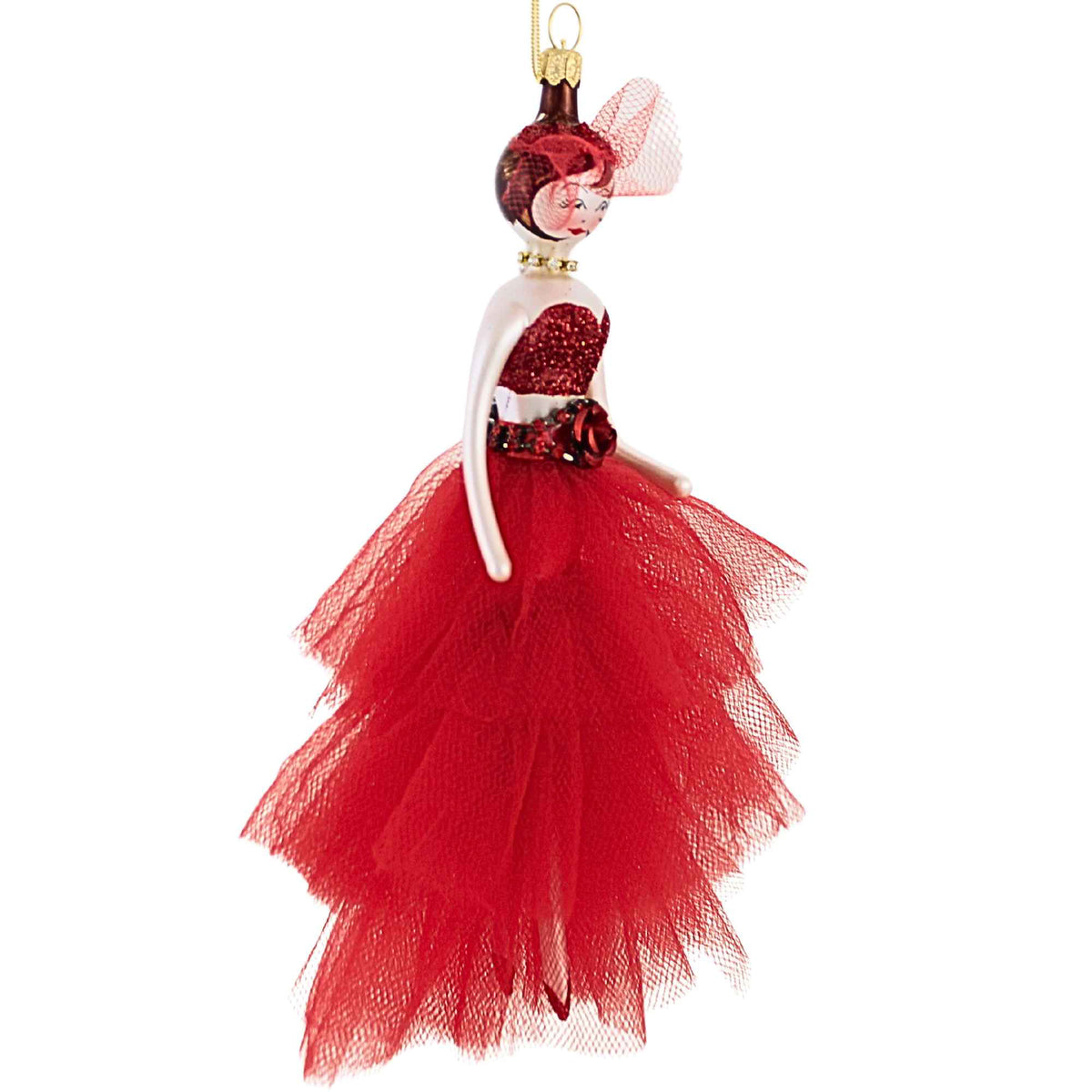 De Carlini Italian Ornaments Rosa D'amore - - SBKGifts.com