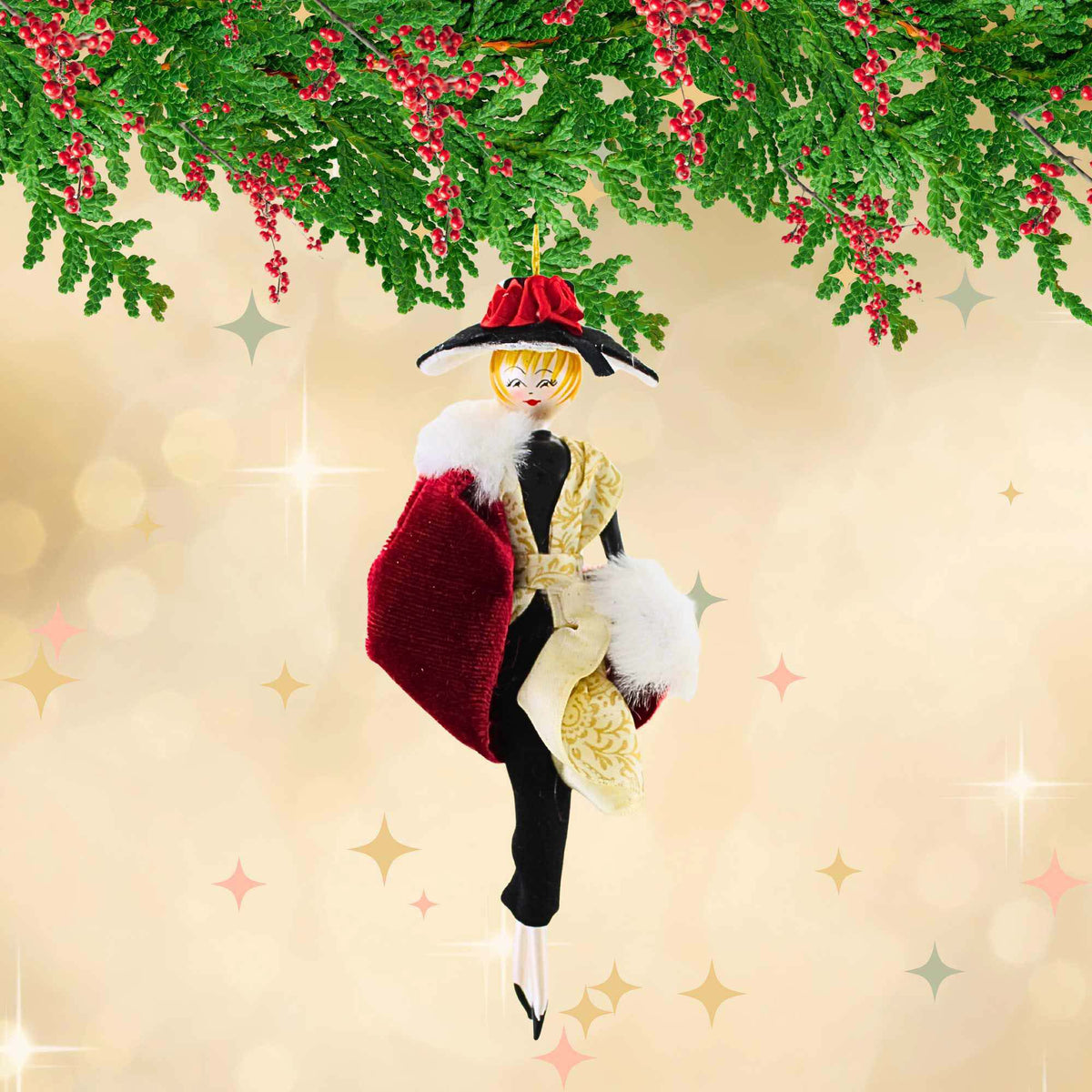 De Carlini Italian Ornaments Nicole In New York City - - SBKGifts.com