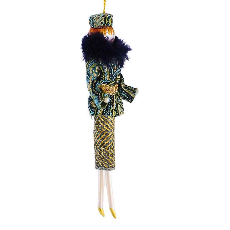 De Carlini Italian Ornaments Lady Of Luxe - - SBKGifts.com