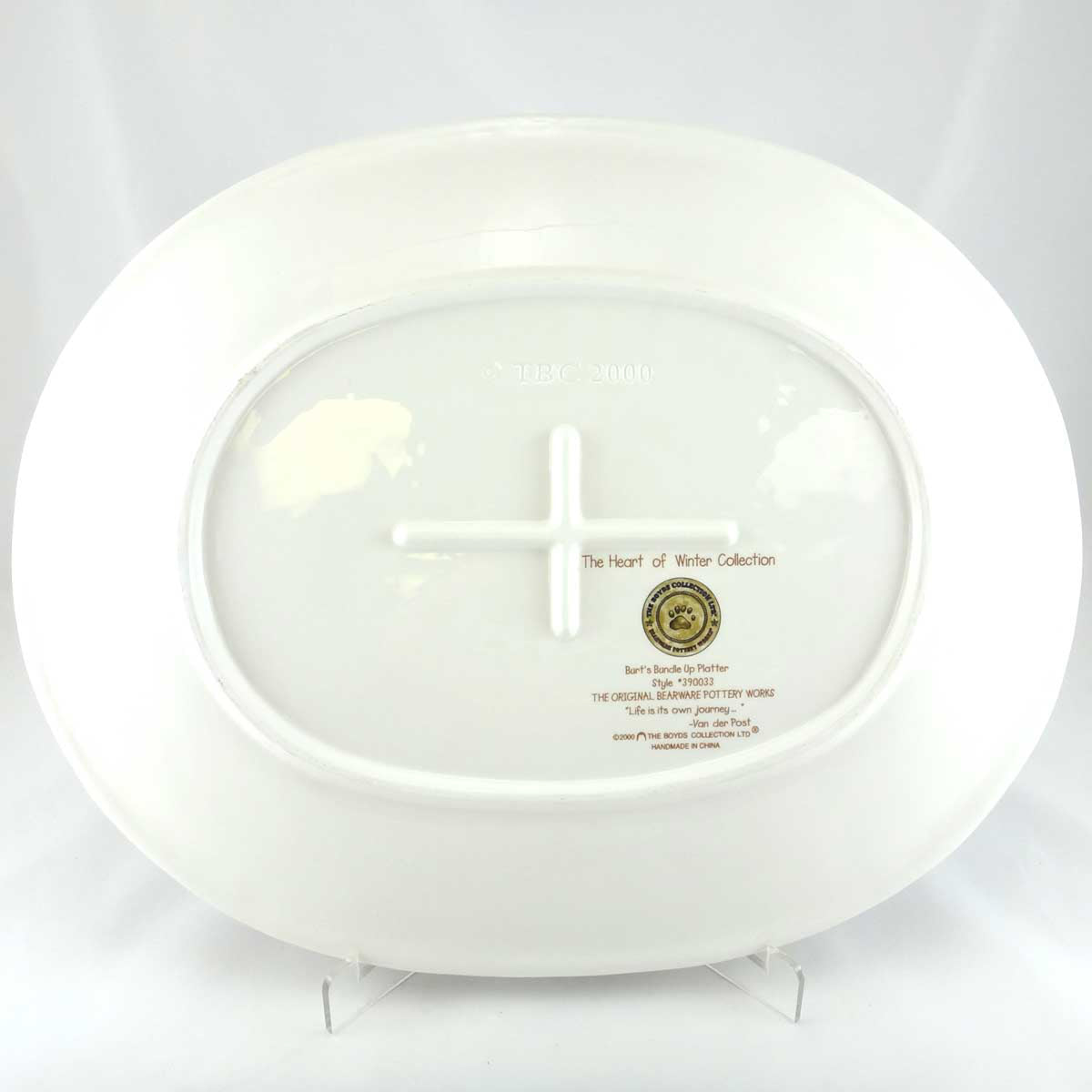 Boyds Bears Burts Bundle Up Platter - - SBKGifts.com