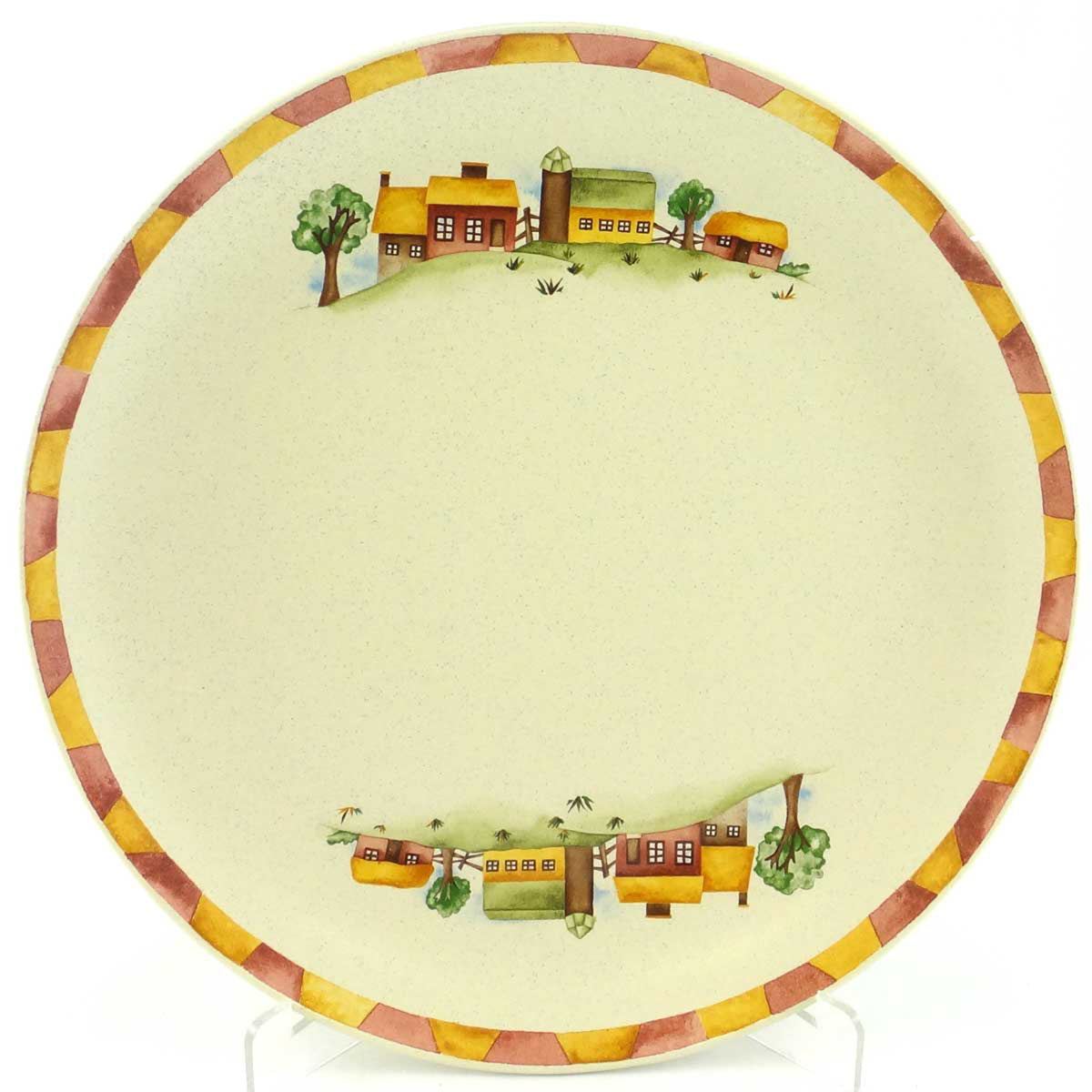 (3958) Farm Scene Dinner Plate