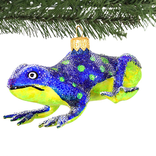 Morawski Blue Frog With Dots - - SBKGifts.com