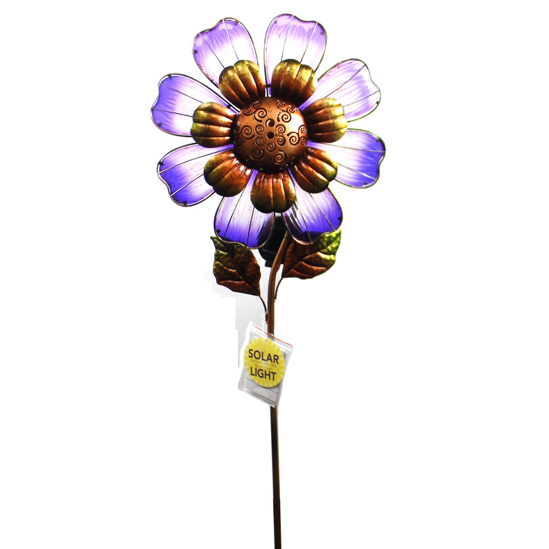 Solar Giant Flower Stake Purple - 50 Inch, Metal - Led String Lights 11568 (39874)