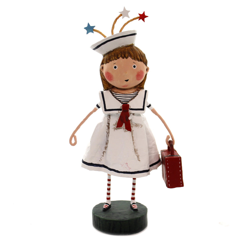 Lori Mitchell Bon Voyage - One Figurine 7 Inch, Polyresin - Sailor Dress Travel Vacation 11144 (39923)