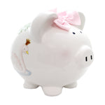 Child To Cherish Serena The Swan Bank - One Piggy Bank 7.5 Inch, Ceramic - Baby Money Save 36898 (40063)