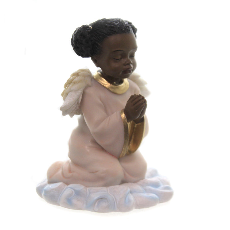 Black Art Praying Angel Girl - - SBKGifts.com