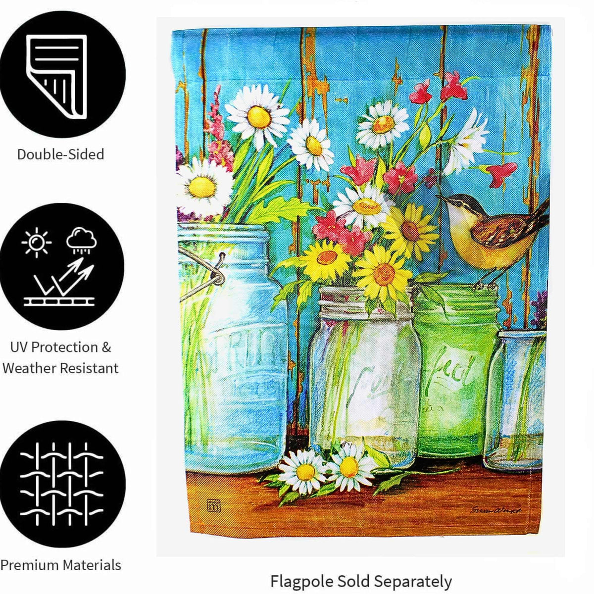Studio M Just Picked Garden Flag - - SBKGifts.com