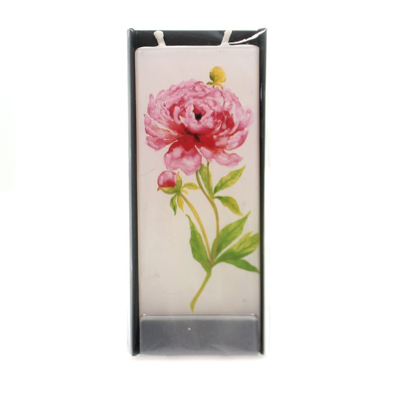 Pink Rose Candle. - 6 Inch, Wax - Dripless Fragrance Free D18036 (40285)