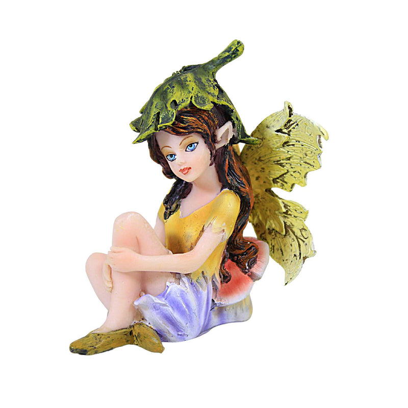 Pacific Giftware Small Fairy Holding Knee - One Figurine 3.25 Inch, Polyresin - Garden Of Enchantment 11940 (40333)