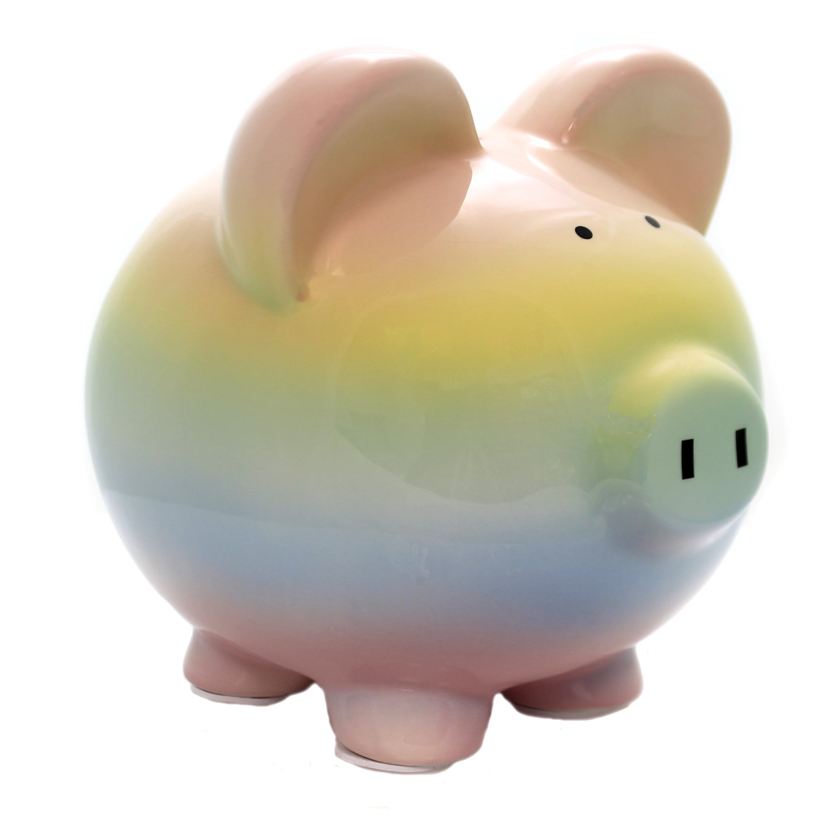 Child To Cherish Rainbow Ombre Bank - One Bank 7.75 Inch, Ceramic