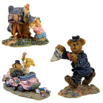 Boyds Bears Resin Honey And Butch Bearlywed - 3 Figurines 2 Inch, Resin - Bearly-Built Villages Wedding 195261 (4078)