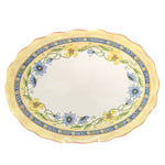 Tabletop Torino Oval Platter Ceramic Entertain Flowers Italy Italian 26768 (40850)
