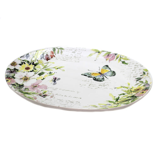 Tabletop Spring Meadow Oval Platter - - SBKGifts.com