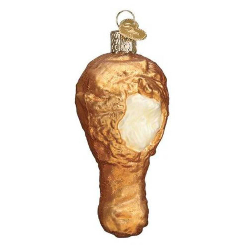 Old World Christmas Fried Chicken - 4 Inch, Glass - Deep Frying 32308 (40906)