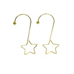Inge Glas S-Shaped Gold Hook With Star - - SBKGifts.com