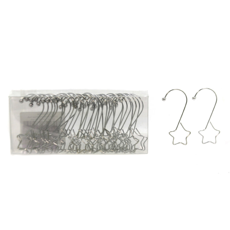 Inge Glas S-Shape Silver Hook With Star Christmas Ornament Hanger 719000304 (41131)