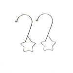 Inge Glas S-Shape Silver Hook With Star - - SBKGifts.com