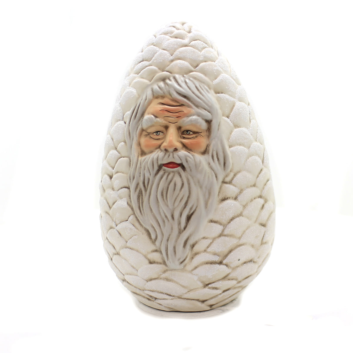 (41256) White Pinecone W/ Face
