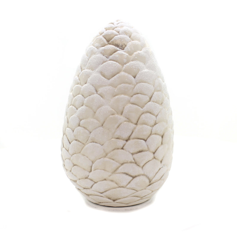 Marolin White Pinecone W/ Face - - SBKGifts.com