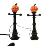 Department 56 Accessory Halloween Street Lamps Polyresin Jack-O-Lantern 6003301 (41349)