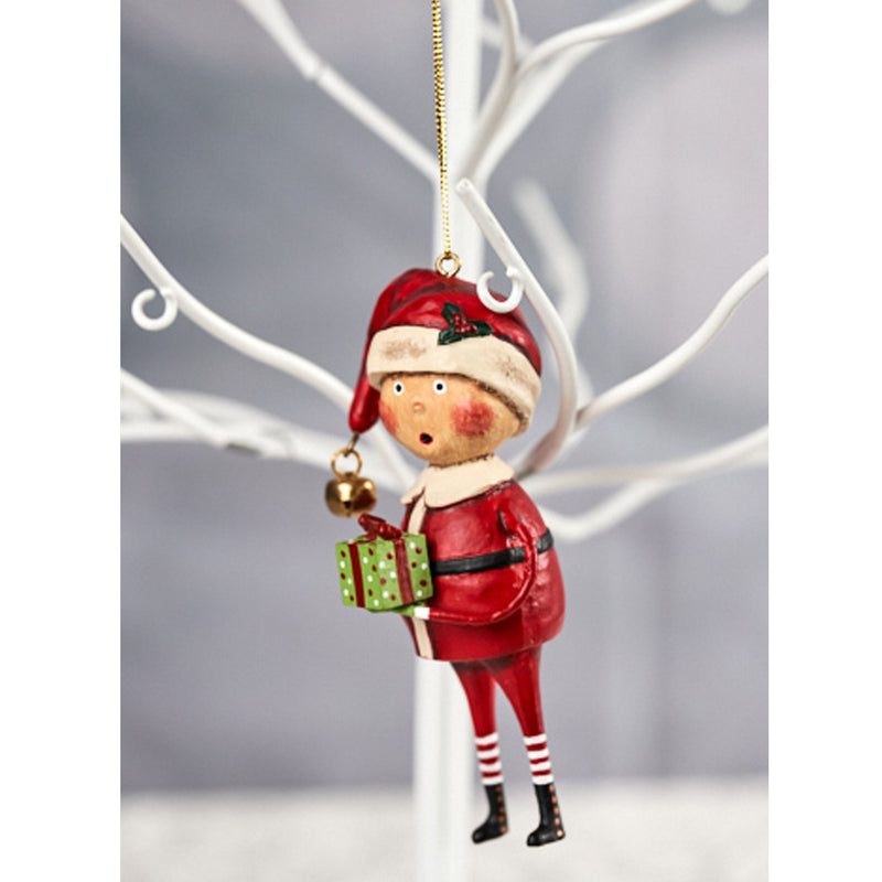 Lori Mitchell Playing Santa Ornament - - SBKGifts.com