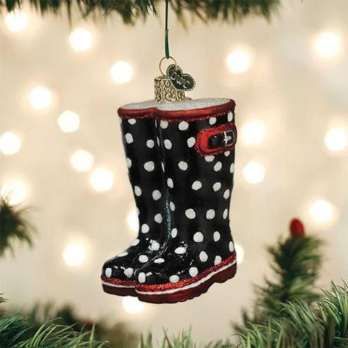 Old World Christmas Rubber Boots - - SBKGifts.com