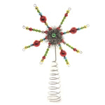 Tree Topper Finial Merry & Bright Starburst Glass Tree Topper Lc8427 (41860)