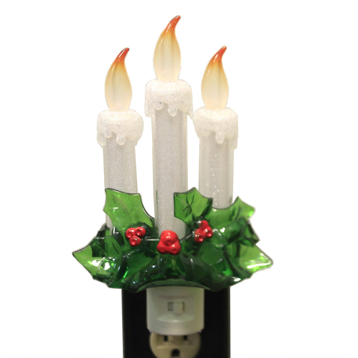 42034 Candle With Holly Night-Light 164086