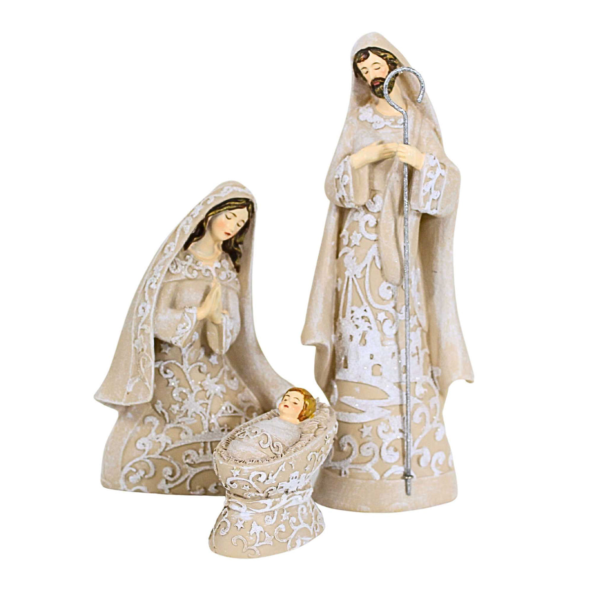 Roman Nativity Set W/ Angel - - SBKGifts.com