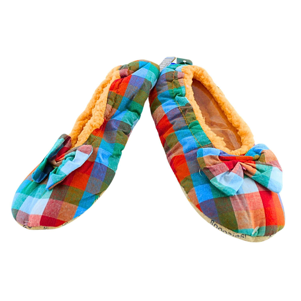 (42089) Apricot Plaids Med