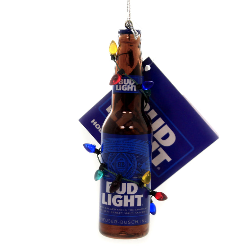 Holiday Ornaments Bud Light Bottle W/ Bulbs Ornament St Louis Beer Inbev Ab1191 (42240)