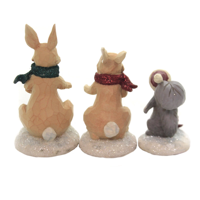 Jim Shore Mini Animal Winter Wonderland Set - - SBKGifts.com