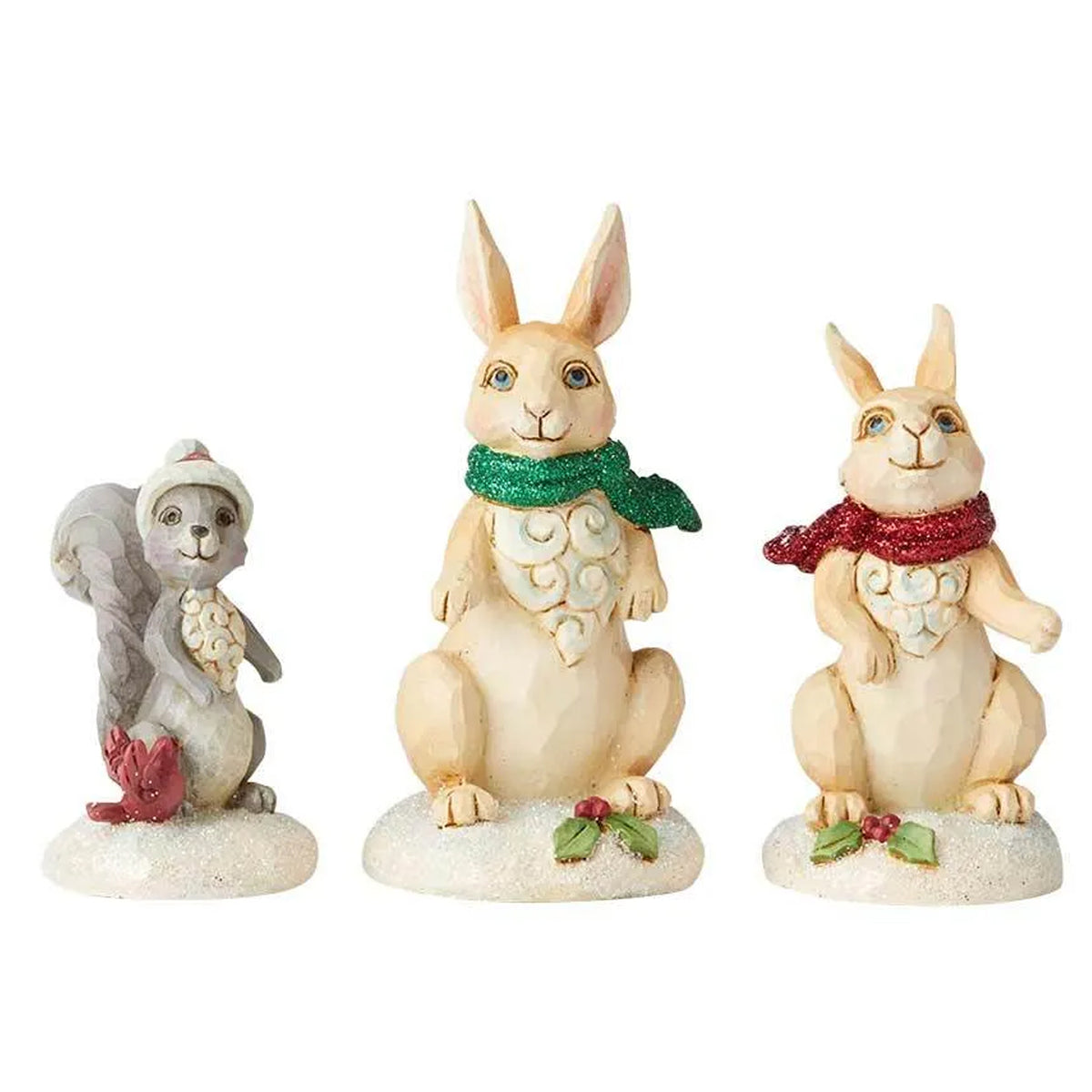 Jim Shore Mini Animal Winter Wonderland Set - - SBKGifts.com