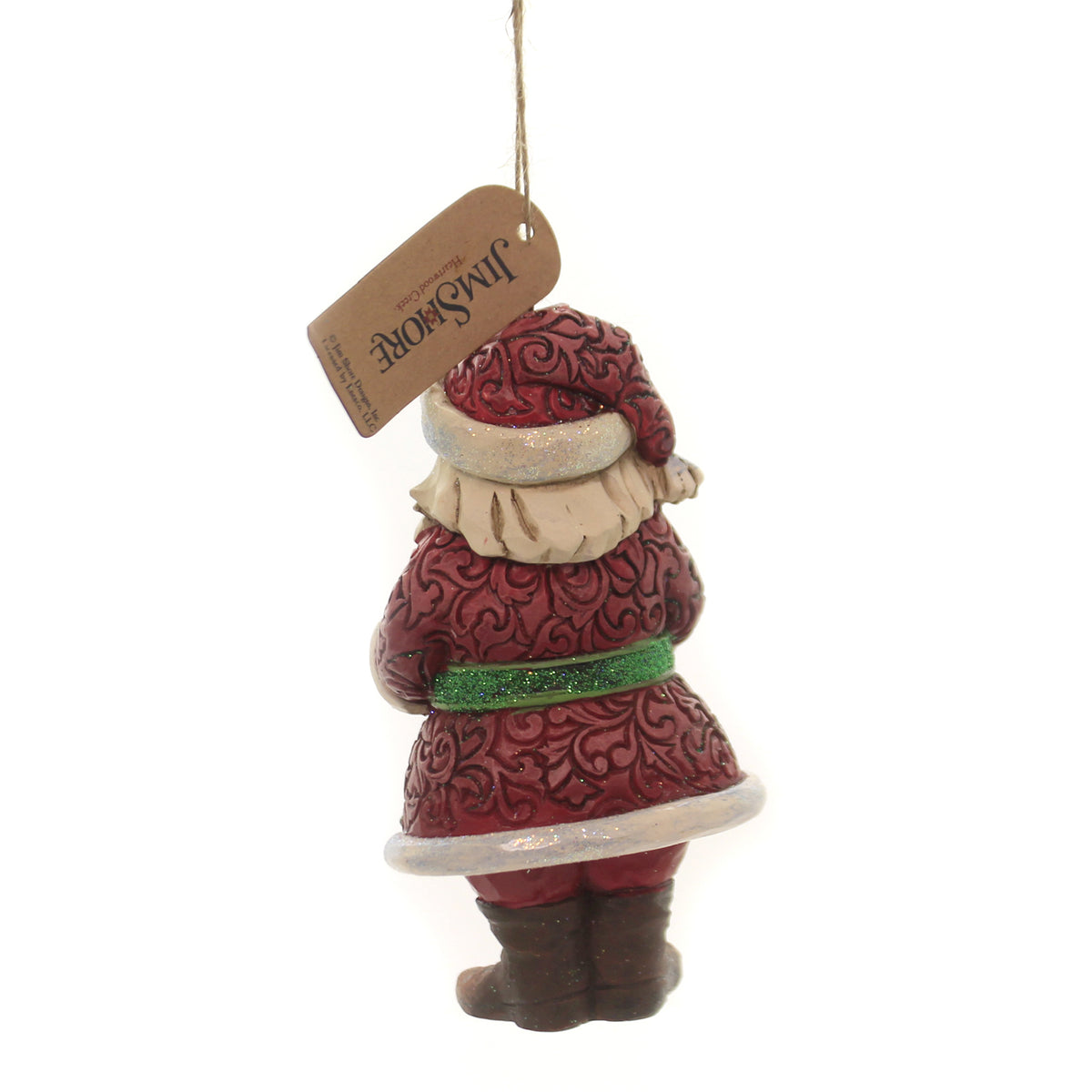 Jim Shore Winter Wonderland Santa W/Wreath - - SBKGifts.com