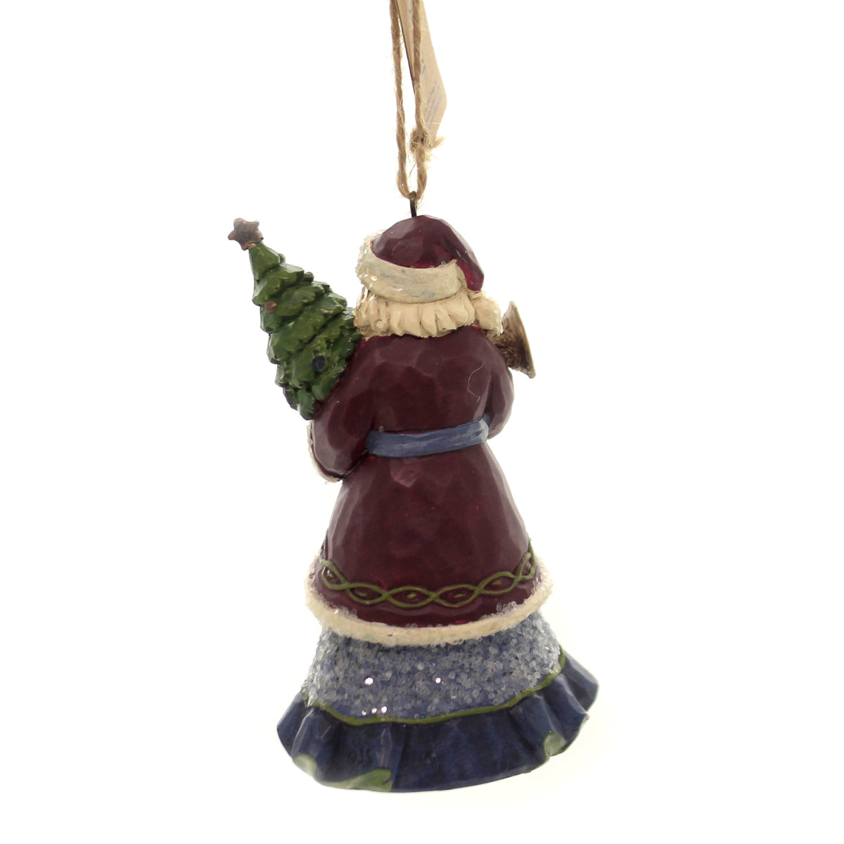 Jim Shore Victorian Santa Holding Tree & Horn - - SBKGifts.com