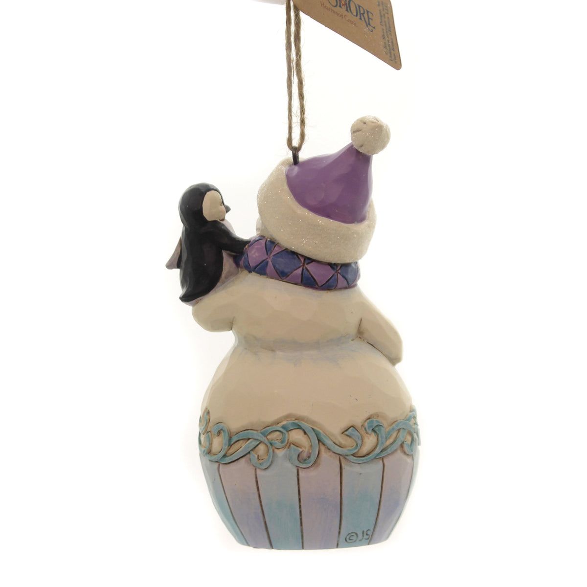 Jim Shore Snowman With Baby Penguin - - SBKGifts.com