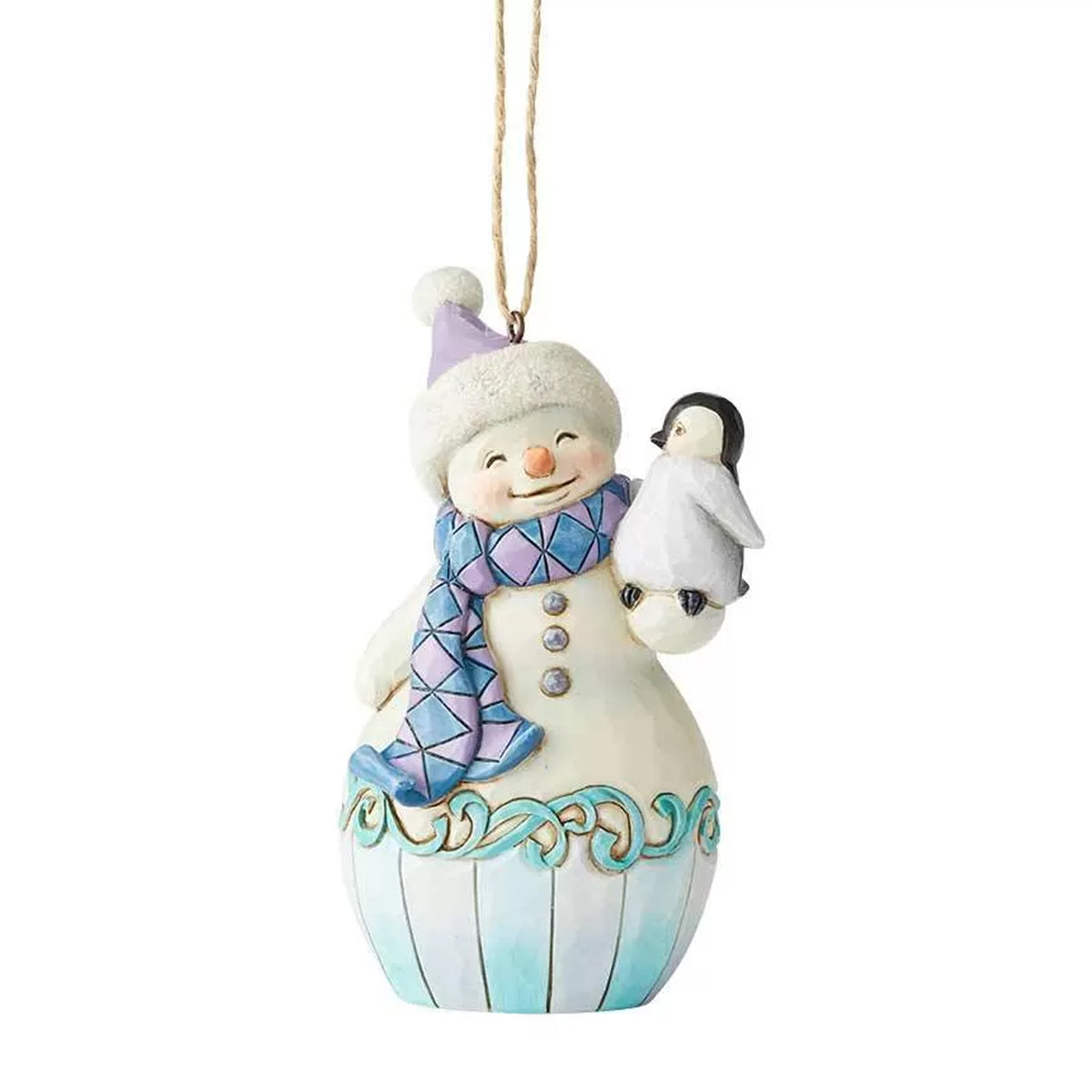 Jim Shore Snowman With Baby Penguin - - SBKGifts.com