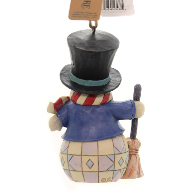 Jim Shore Snowman With Top Hat. - - SBKGifts.com