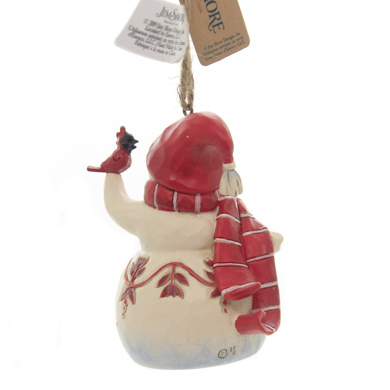 Jim Shore Red & White Snowman Mini - - SBKGifts.com