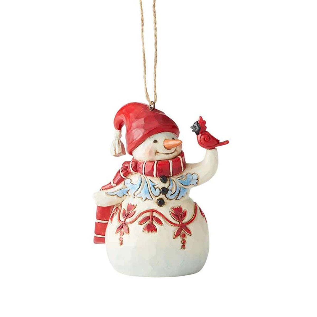 Jim Shore Red & White Snowman Mini - - SBKGifts.com