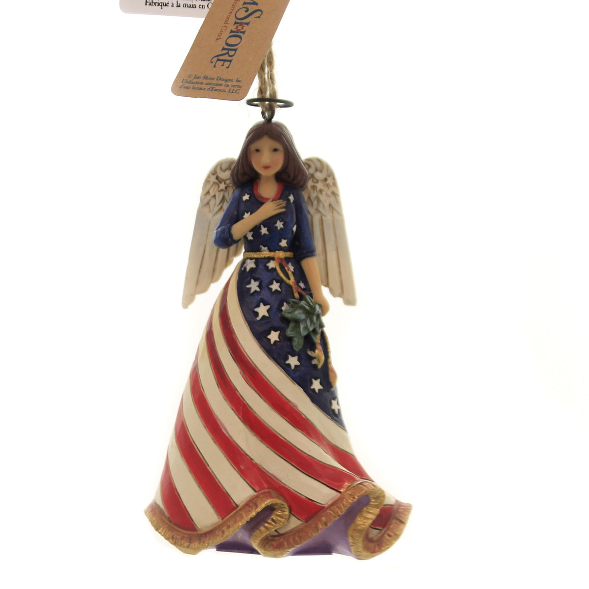 (42371) Patriotic Angel Ornament.