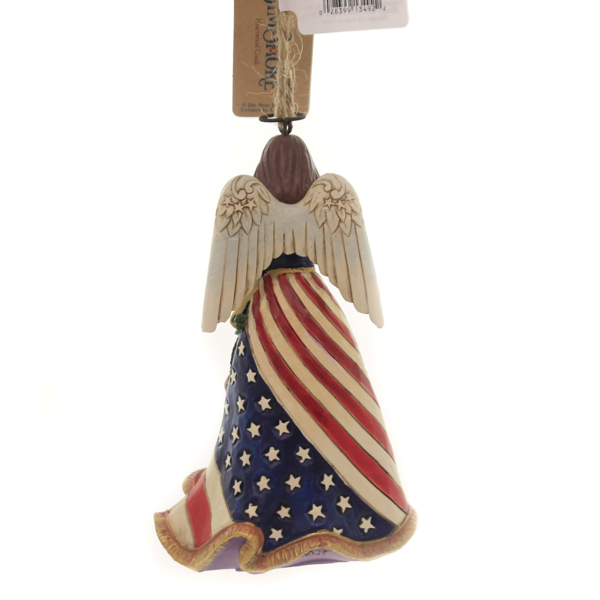 Jim Shore Patriotic Angel Ornament. - - SBKGifts.com