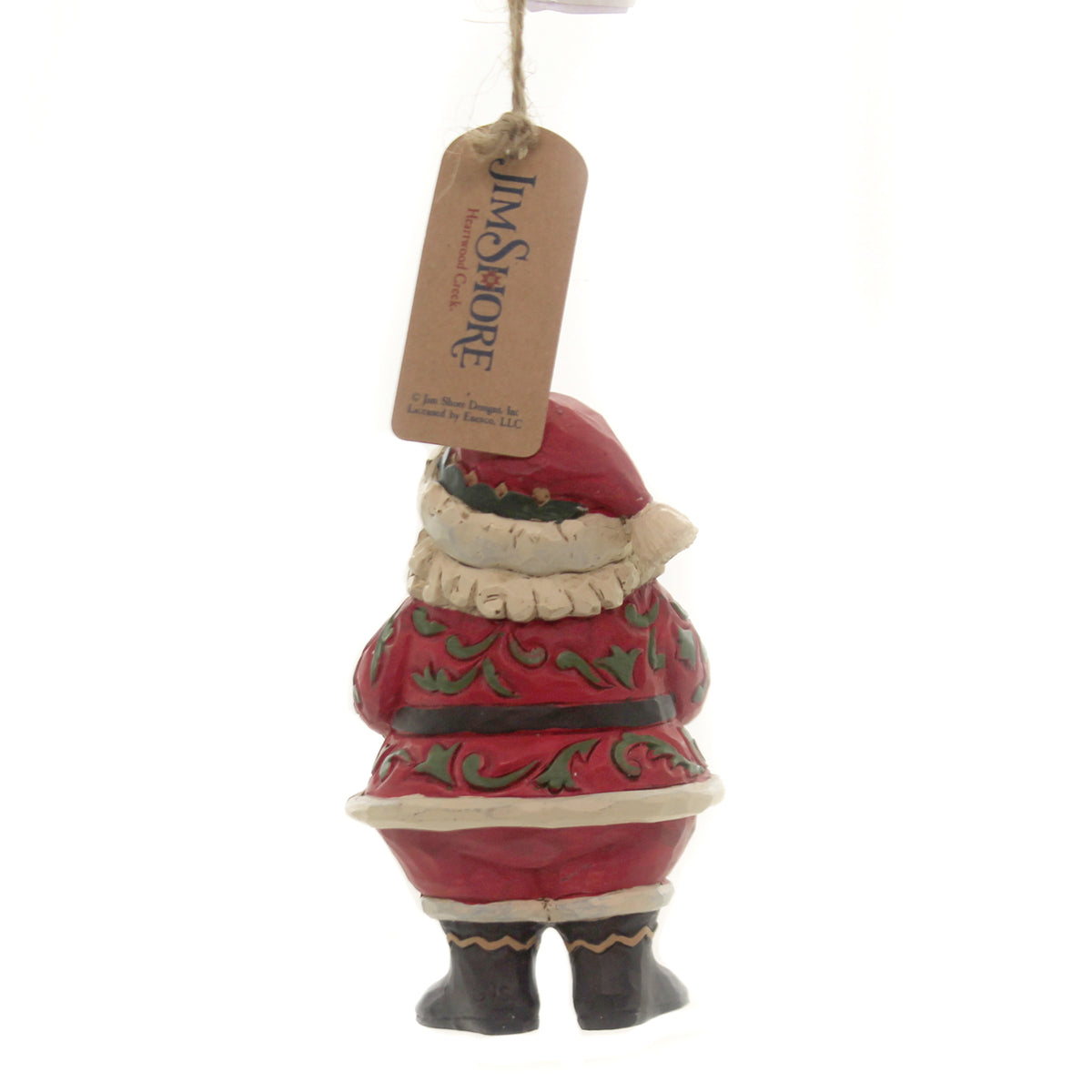 Jim Shore Jolly Santa Mini Ornament - - SBKGifts.com