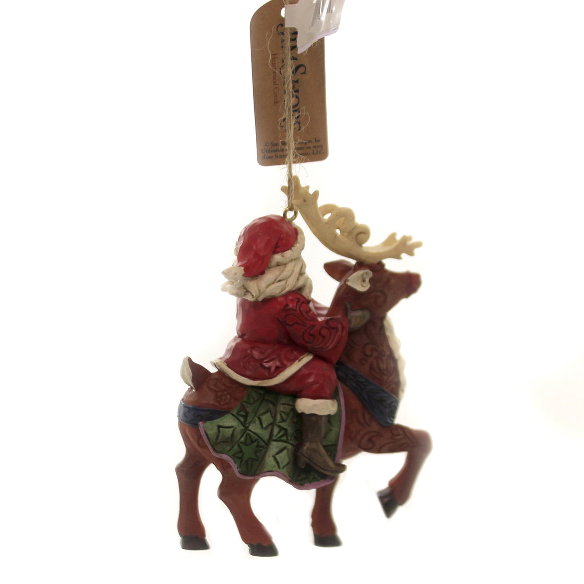 Jim Shore Santa Riding Reindeer - - SBKGifts.com