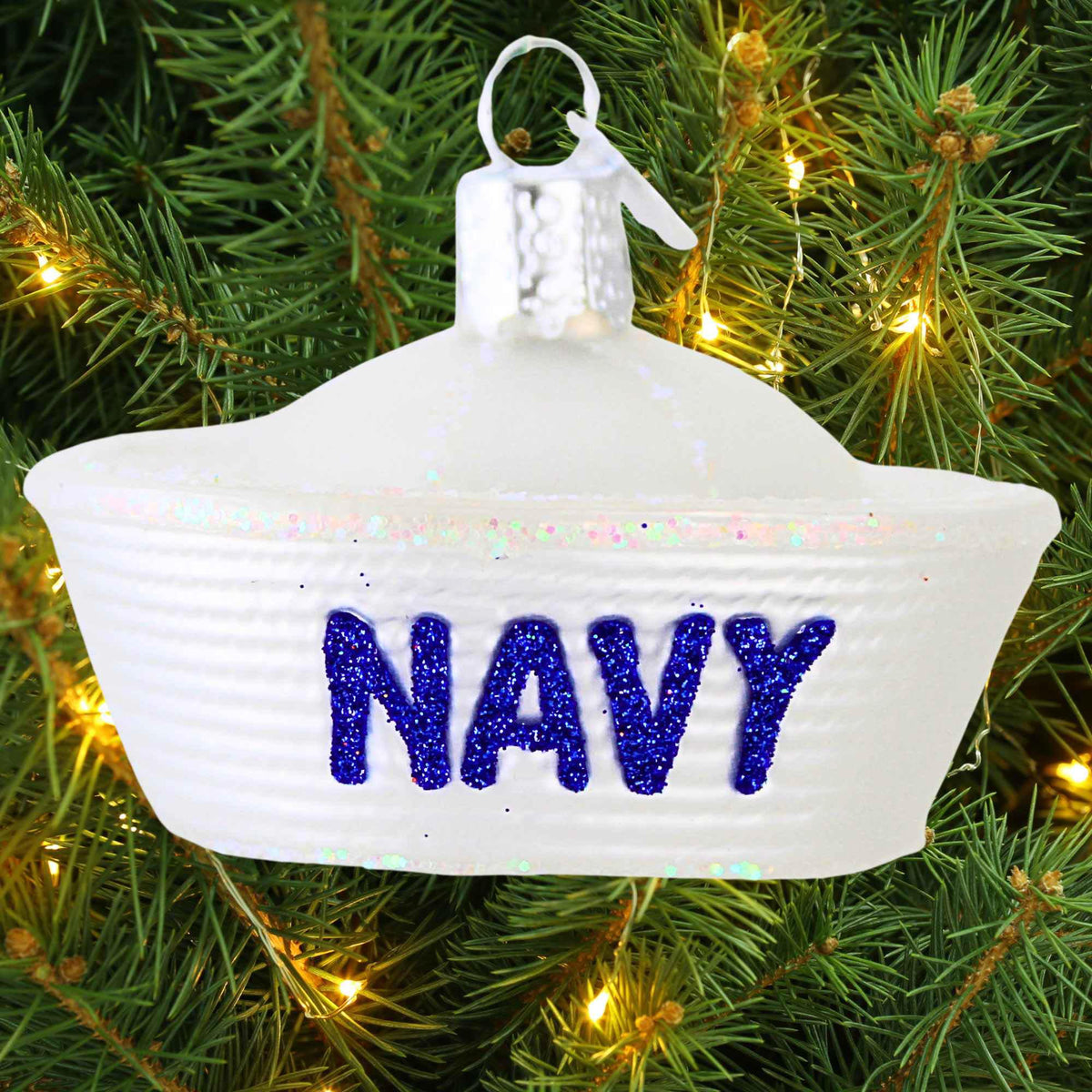 Old World Christmas Navy Cap - - SBKGifts.com